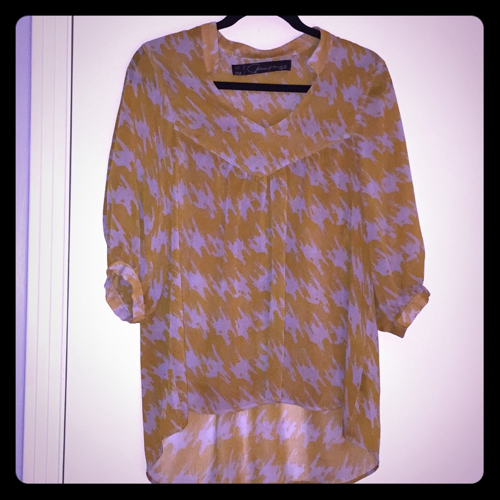 Patterson J. Kincaid Sheer blouse xsmall